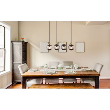 Globo - Csillár zsinóron 4xE27/25W/230V