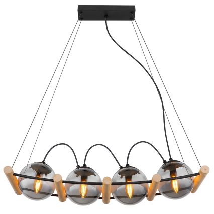 Globo - Csillár zsinóron 4xE14/15W/230V gumifa