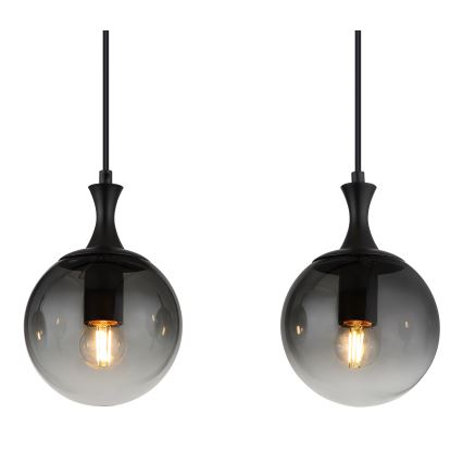 Globo - Csillár zsinóron 4xE27/10W/230V fekete