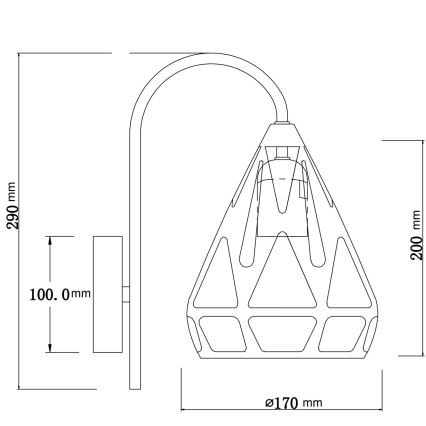 Globo - Fali lámpa 1xE27/40W/230V