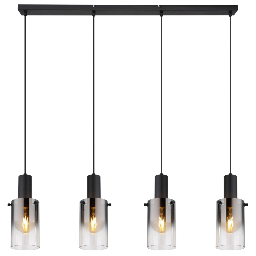 Globo - Csillár zsinóron 4xE27/40W/230V fekete