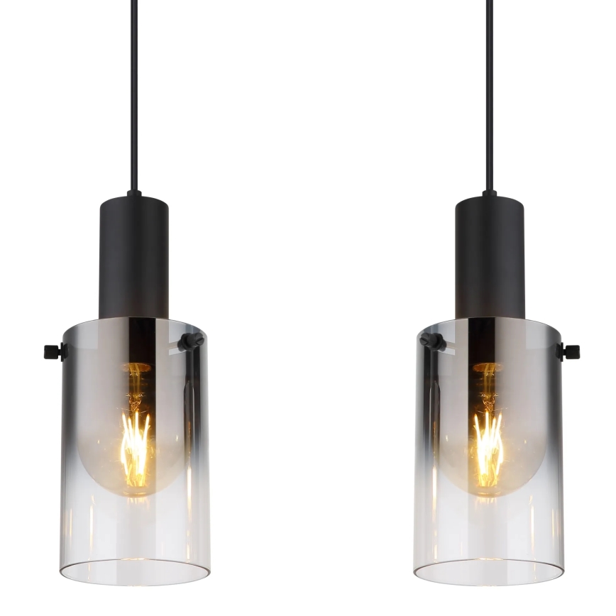 Globo - Csillár zsinóron 4xE27/40W/230V fekete