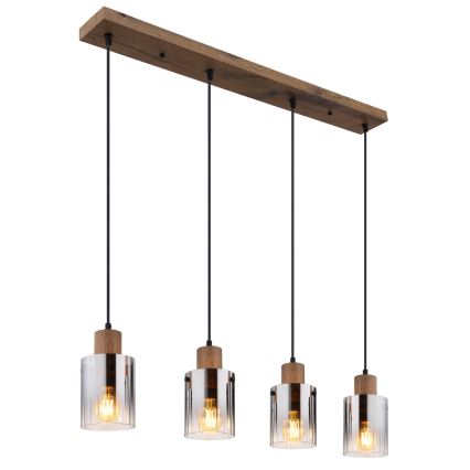 Globo - Kábelen függő csillár 4xE27/40W/230V