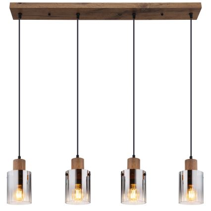 Globo - Kábelen függő csillár 4xE27/40W/230V