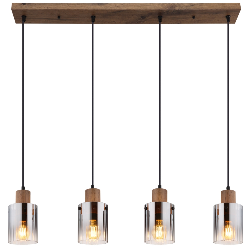 Globo - Kábelen függő csillár 4xE27/40W/230V
