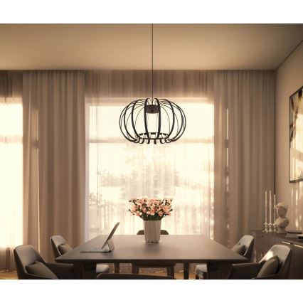 Globo - Dimmelhető LED csillár drótkábellel LED/40W/230V 3000K fekete
