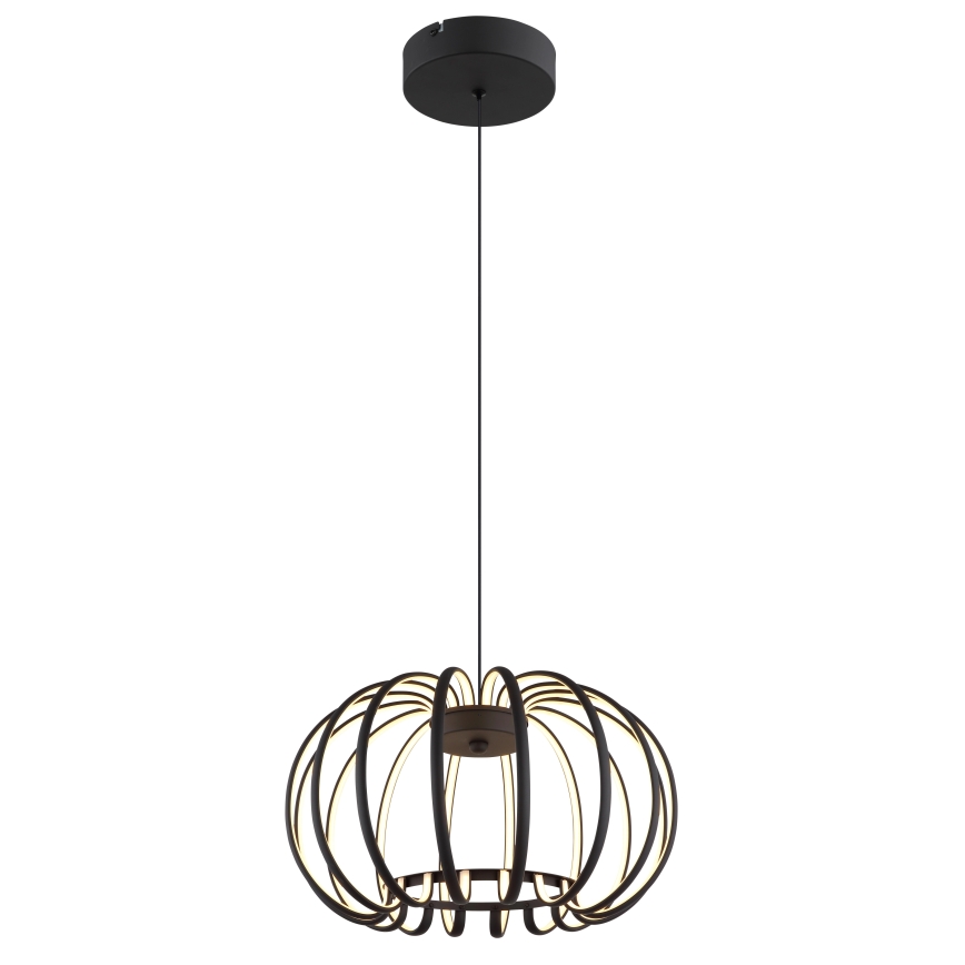 Globo - Dimmelhető LED csillár drótkábellel LED/40W/230V 3000K fekete