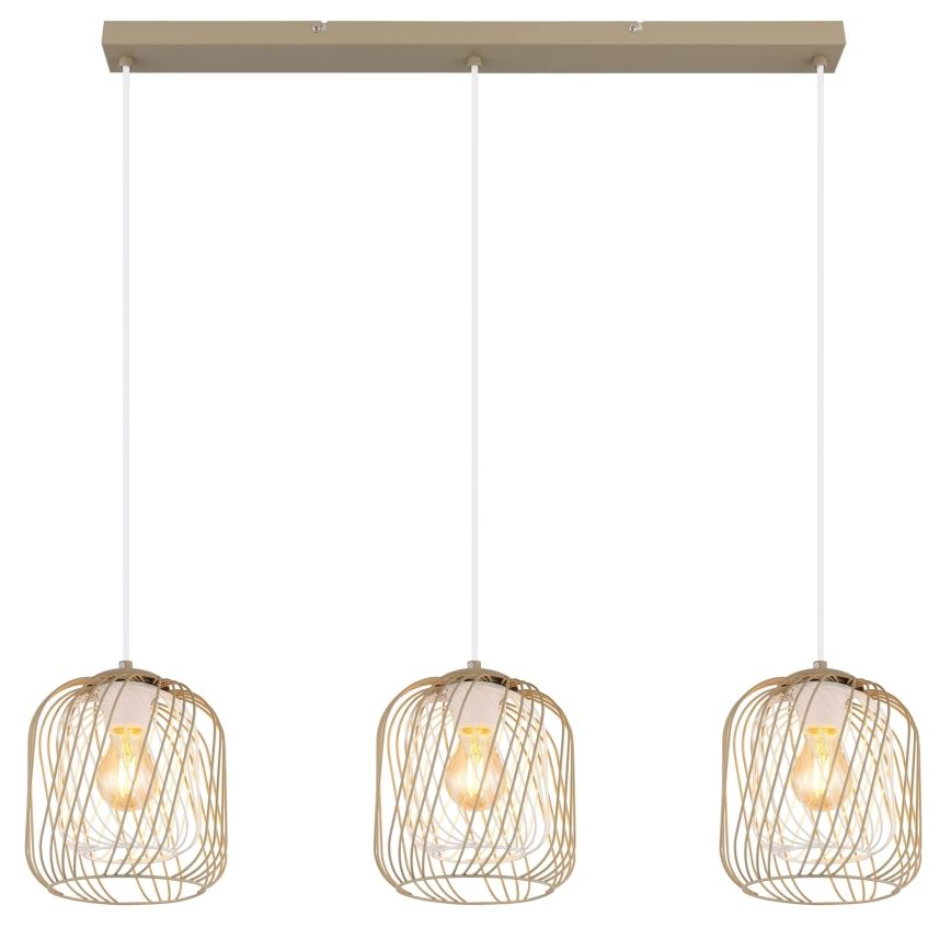 Globo - Kábelre függesztett csillár 3xE27/40W/230V