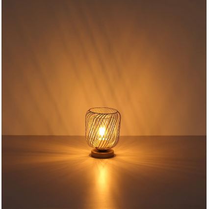 Globo - Asztali lámpa 1xE27/40W/230V bézs/fehér