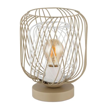 Globo - Asztali lámpa 1xE27/40W/230V bézs/fehér