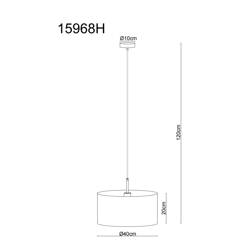 Globo - Kábeles függőlámpa 1xE27/60W/230V