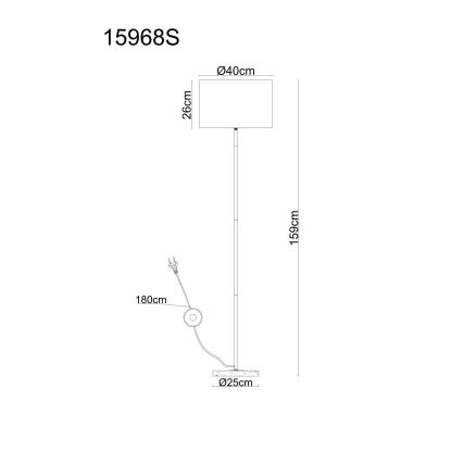 Globo - Állólámpa 1xE27/60W/230V