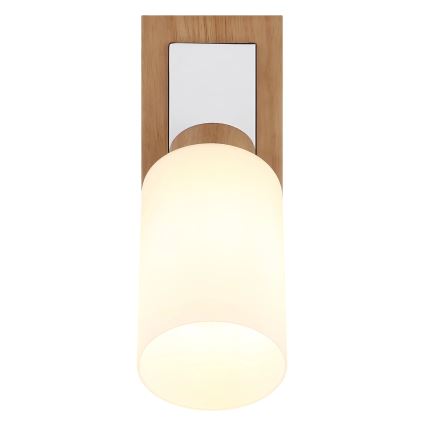 Globo - Fali spotlámpa 1xE27/60W/230V tölgy/fehér
