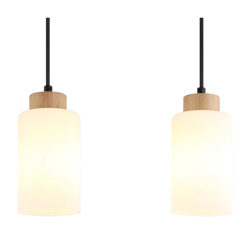 Globo - Kábeles csillár 3xE27/60W/230V tölgy/fehér