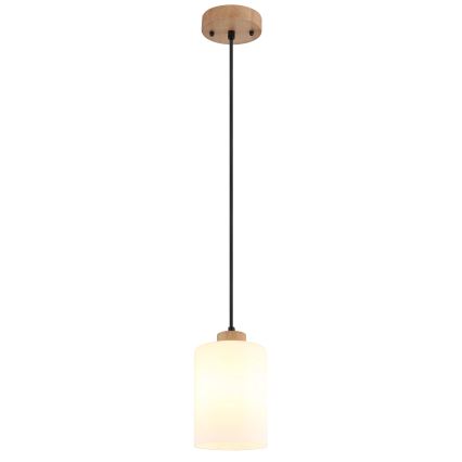 Globo - Függőlámpa kábellel 1xE27/60W/230V tölgy/fehér