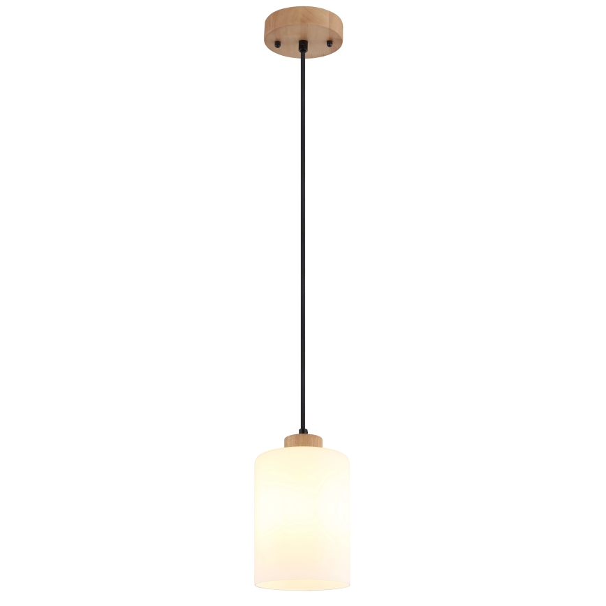 Globo - Függőlámpa kábellel 1xE27/60W/230V tölgy/fehér
