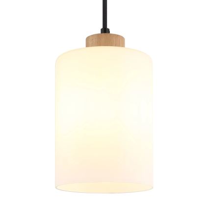 Globo - Függőlámpa kábellel 1xE27/60W/230V tölgy/fehér