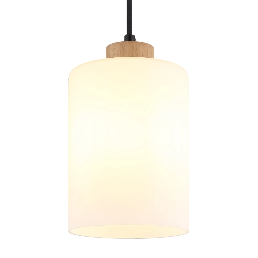 Globo - Függőlámpa kábellel 1xE27/60W/230V tölgy/fehér