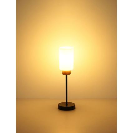 Globo - Asztali lámpa 1xE27/60W/230V fekete/fehér