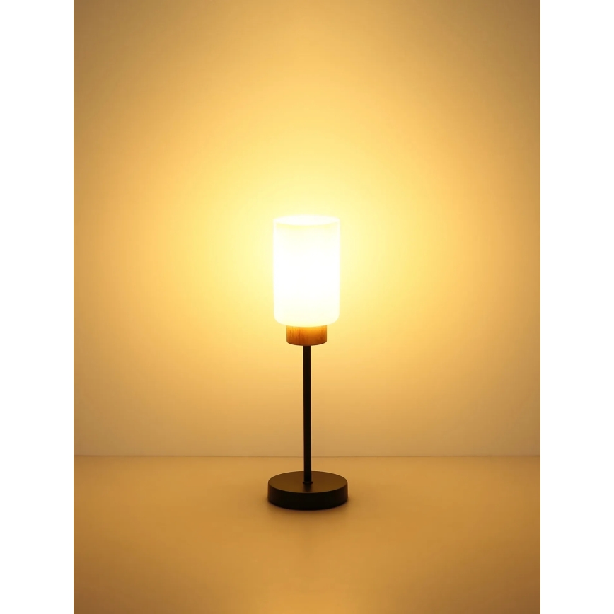 Globo - Asztali lámpa 1xE27/60W/230V fekete/fehér