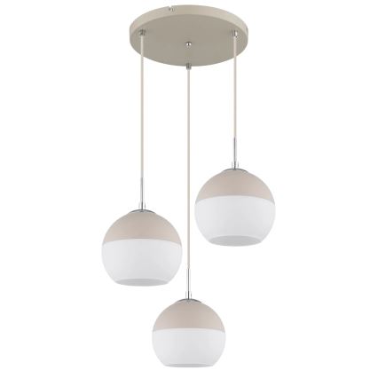 Globo - Kábelre függesztett csillár 3xE27/60W/230V