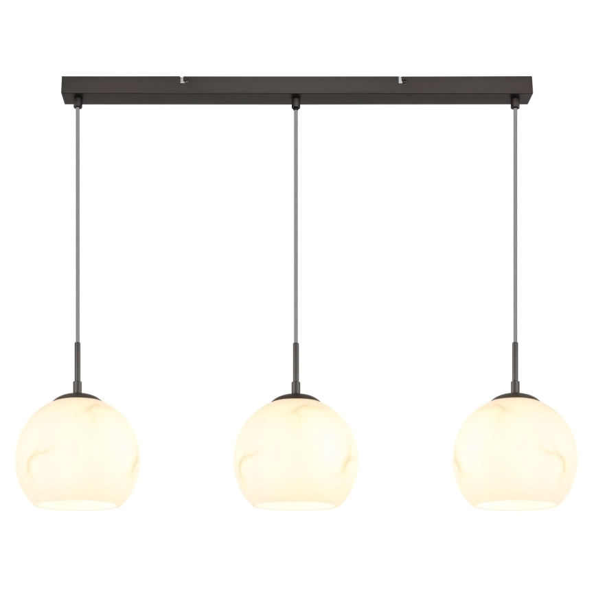 Globo - Kábelen függő csillár, 3x E27, 60W, 230V