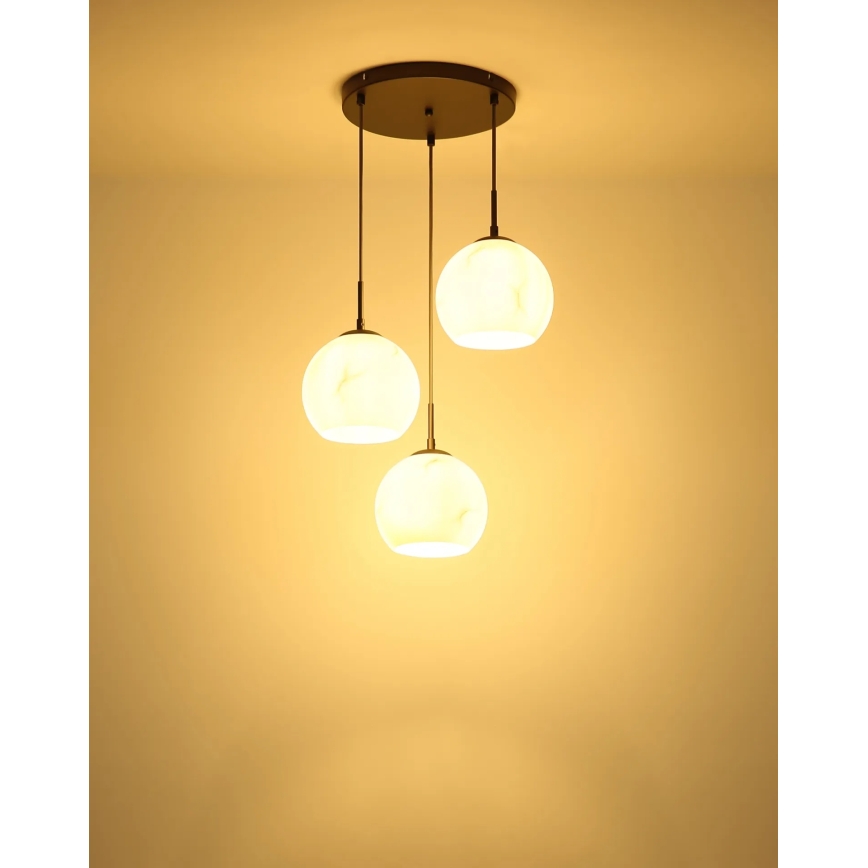 Globo - Zsinóros csillár 3xE27/60W/230V átm. 42,5 cm