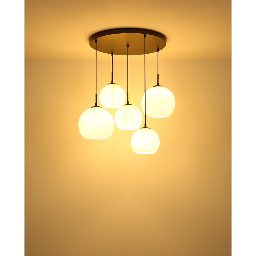 Globo - Kábelcsillár 5xE27/60W/230V Ø 75 cm