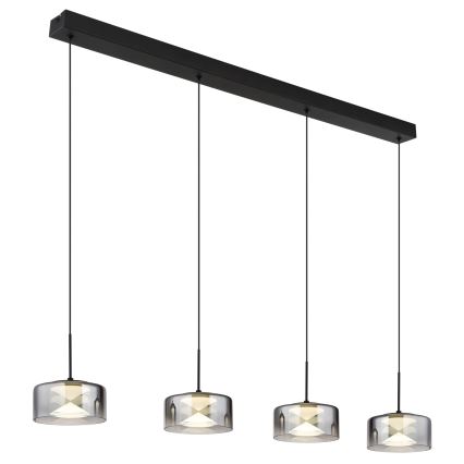 Globo - LED csillár kábellel LED/24W/230V fekete/füstszínű