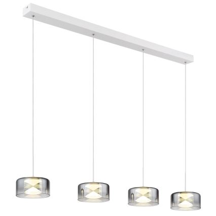 Globo - LED függeszték kábelen LED/24W/230V fehér/füstszínű