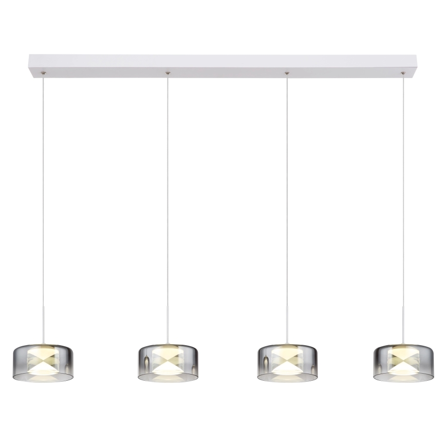 Globo - LED függeszték kábelen LED/24W/230V fehér/füstszínű