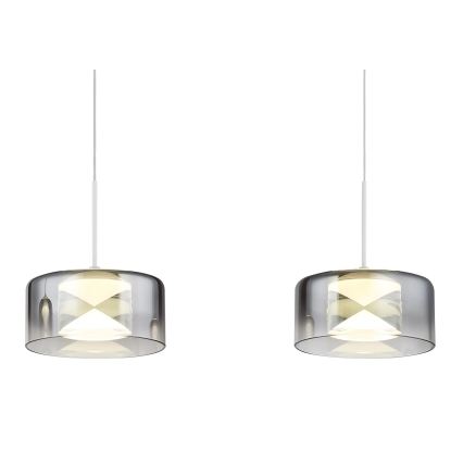 Globo - LED függeszték kábelen LED/24W/230V fehér/füstszínű