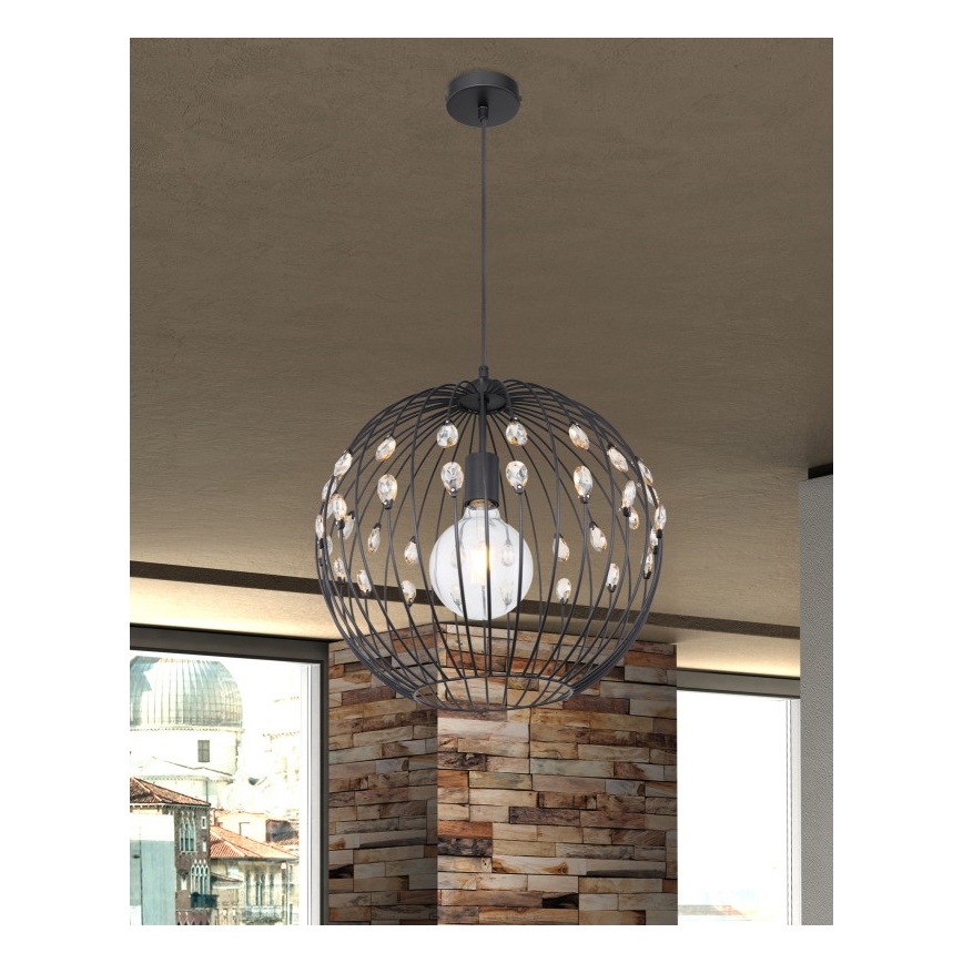 Globo - Zsinóros függeszték 1xE27/60W/230V Ø 40 cm