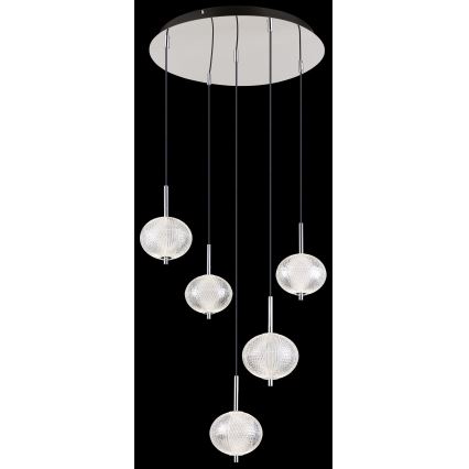 Globo - LED Csillár zsinóron 5xLED/6,6W/230V 3000/4500/6500K