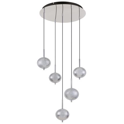Globo - LED Csillár zsinóron 5xLED/6,6W/230V 3000/4500/6500K