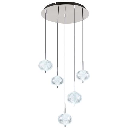 Globo - LED Csillár zsinóron 5xLED/6,6W/230V 3000/4500/6500K