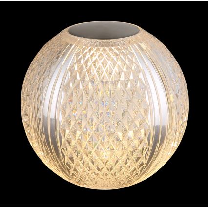 Globo - LED érintőkapcsolós asztali lámpa, állítható fényerővel LED/2W/5V 1200 mAh USB, átlátszó