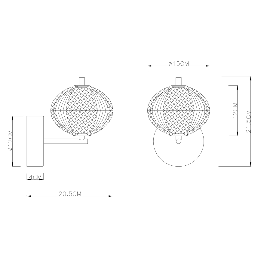 Globo - LED Fali lámpa LED/7W/230V 3000/4500/6500K