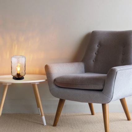 Globo - Asztali lámpa 1xE27/60W/230V barna