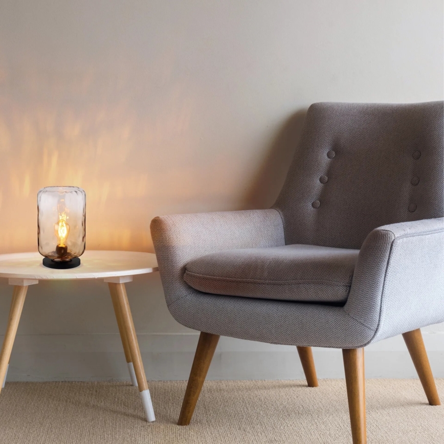 Globo - Asztali lámpa 1xE27/60W/230V barna