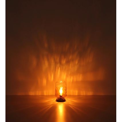 Globo - Asztali lámpa 1xE27/60W/230V barna