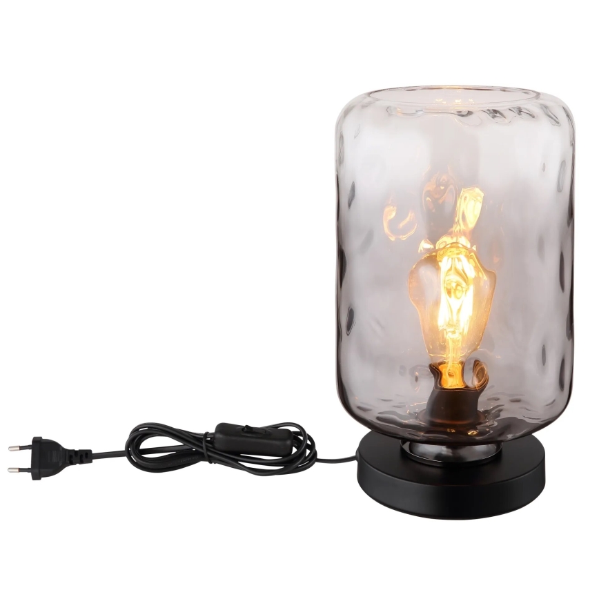 Globo - Asztali lámpa 1xE27/60W/230V szürke