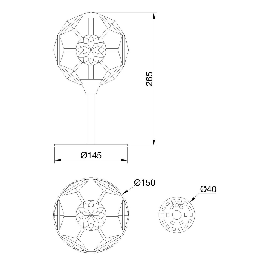 Globo - LED asztali lámpa LED/8W/230V