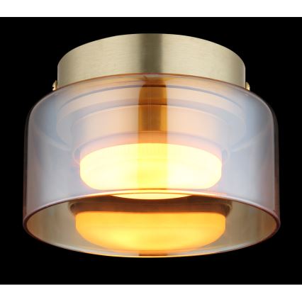 Globo - LED Mennyezeti lámpa 1xGX53/6W/230V átm. 13 cm füstös/barna