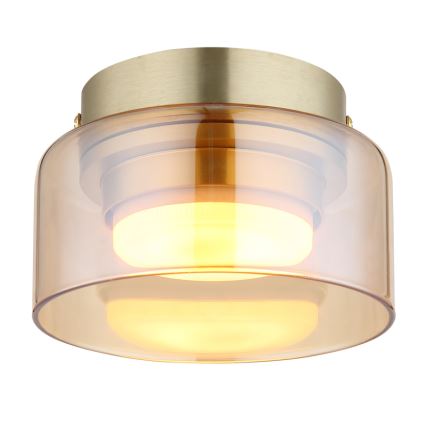 Globo - LED Mennyezeti lámpa 1xGX53/6W/230V átm. 13 cm füstös/barna