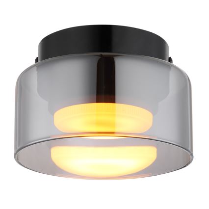 Globo - LED Mennyezeti lámpa 1xGX53/6W/230V átm. 13 cm füstös/fekete