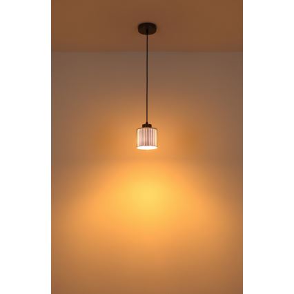 Globo - Csillár zsinóron 1xE27/60W/230V fényezett króm átm. 14 cm