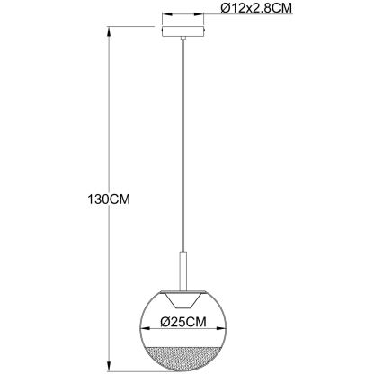 Globo - LED csillár kábelen LED/8W/230V