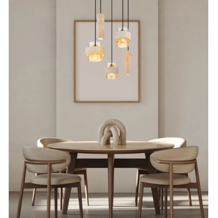 Globo - Kábelre függesztett csillár 3xE27/40W/230V + 2xGU10/10W