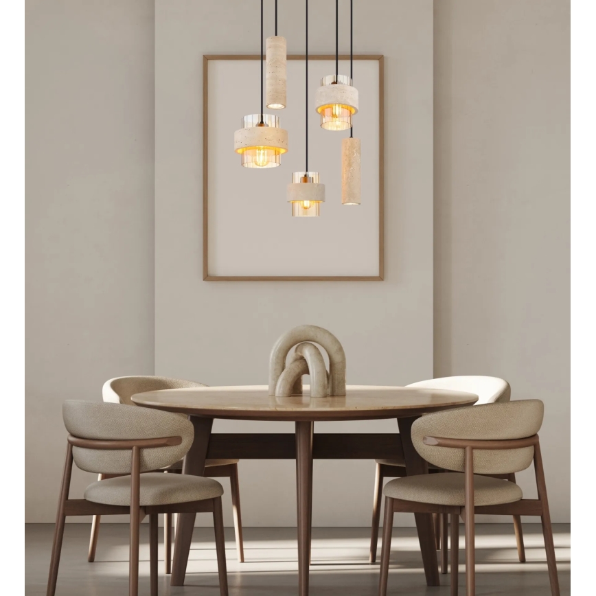 Globo - Kábelre függesztett csillár 3xE27/40W/230V + 2xGU10/10W